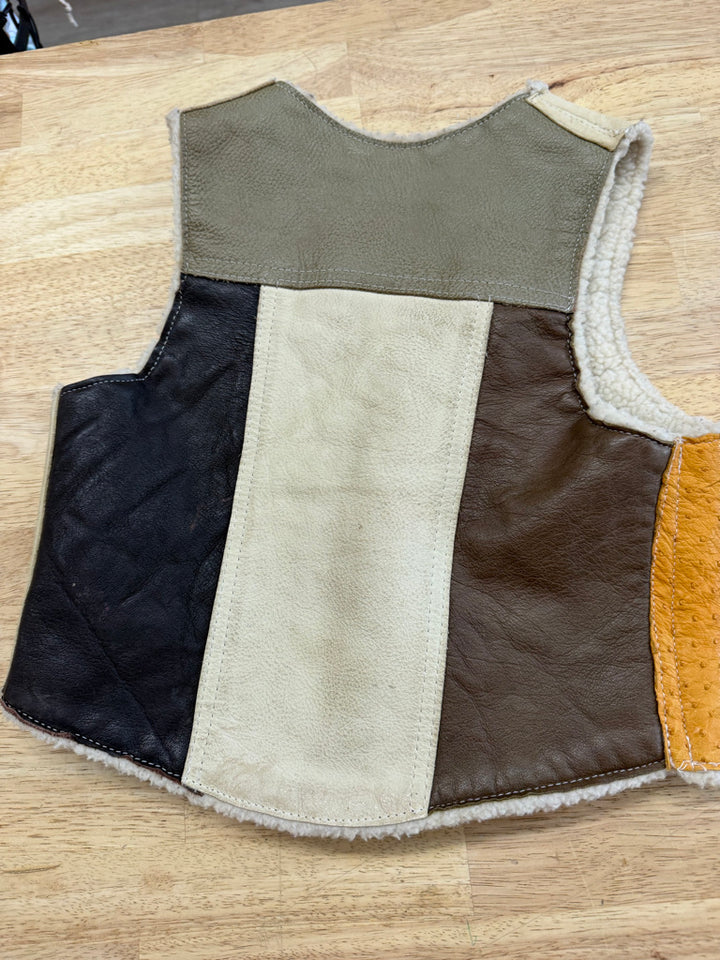 Genuine Leather Vest – 14.5 in Pit to Pit | Plush Inner