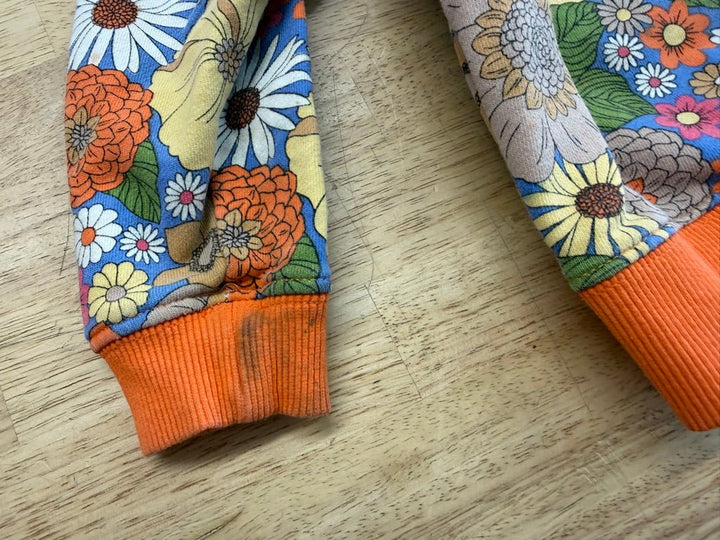 Goldie + Ace Floral Sweatshirt Orange | Size 2T play - Nest and Sprout - Consignment