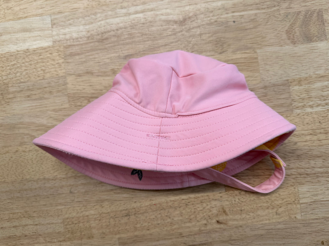 Little Earthling Reversible Sun Hat –0-6M | Pink Floating