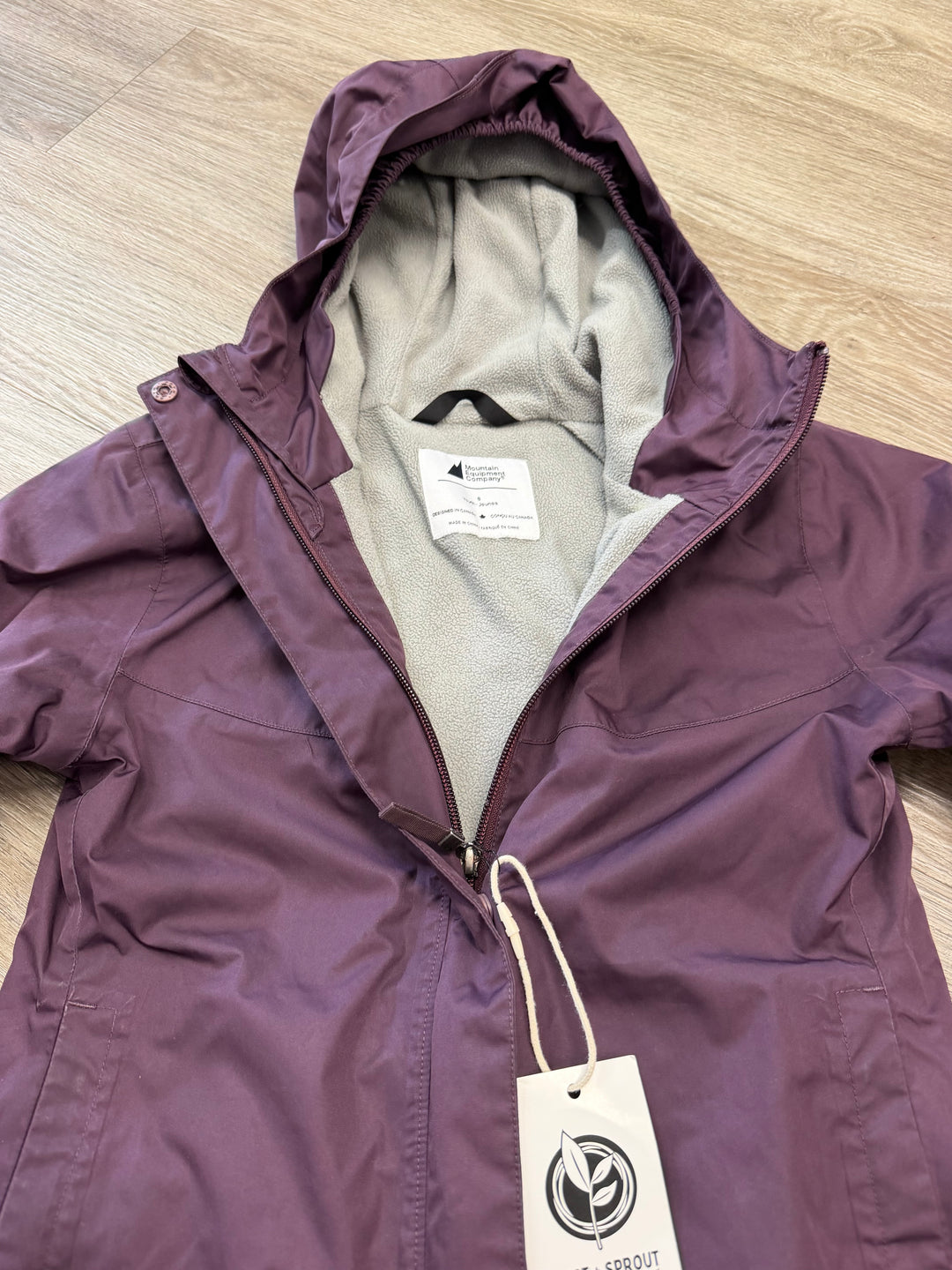 MEC Cozy Aquanator Fleece-Lined Jacket – Youth 8 | Eggplant Purple