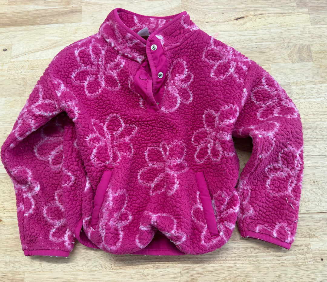 Carter's Quarter Snap Plush Sweater – 6X | Fuchsia Pink