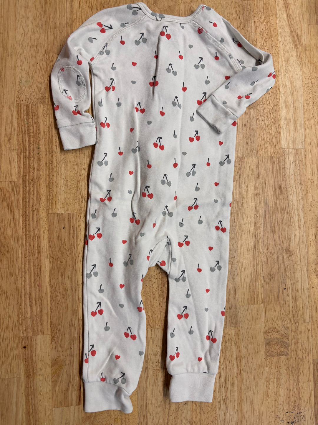 Pehr Cherry Print Sleeper 12-18M Imperfect