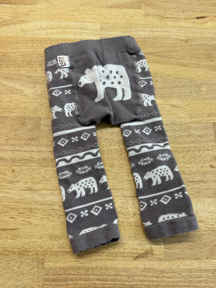 Lazy One Polar Bear Footless Tights – 18–24M | Grey