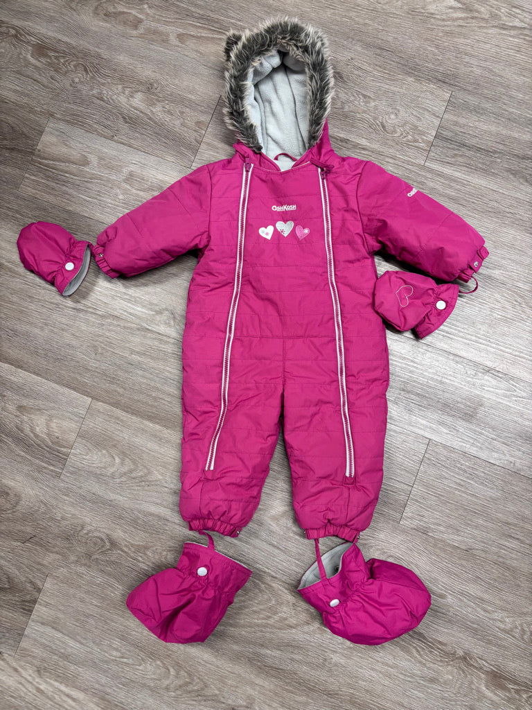 OshKosh Faux Fur Snowsuit – 18M
