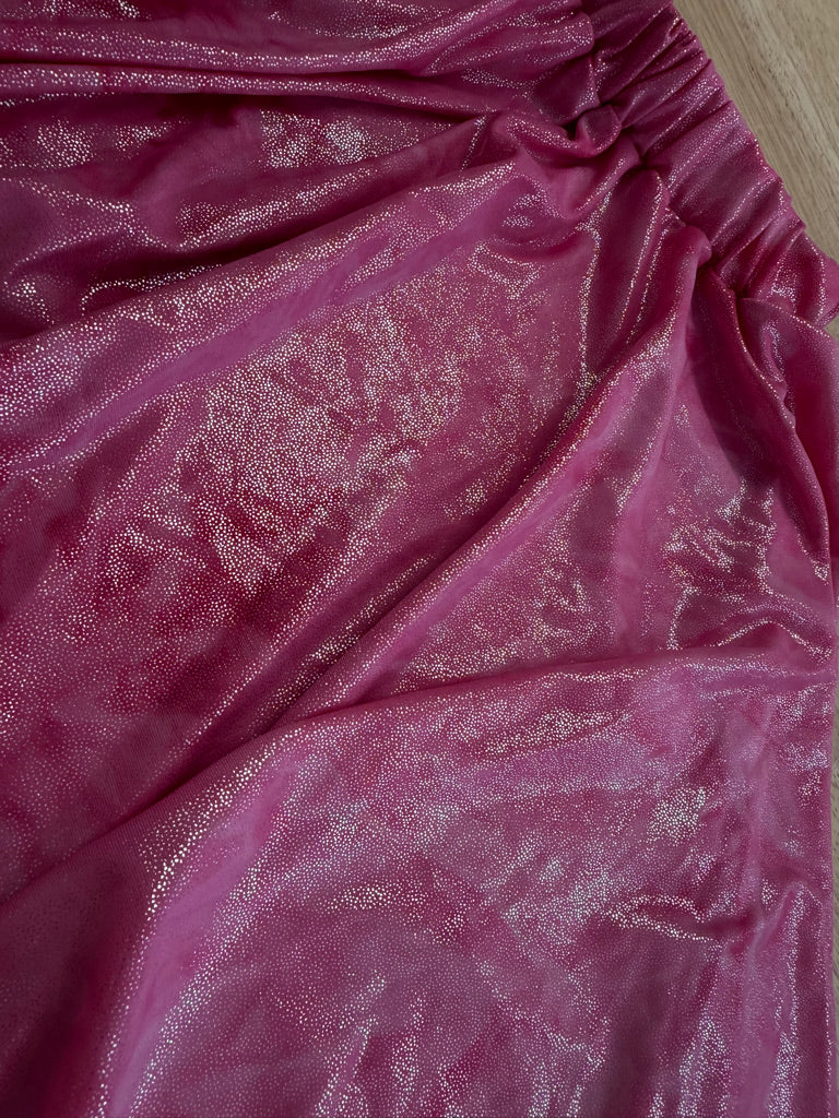 Spin Skirt – Size 8 | Shimmer Pink Polka Dot