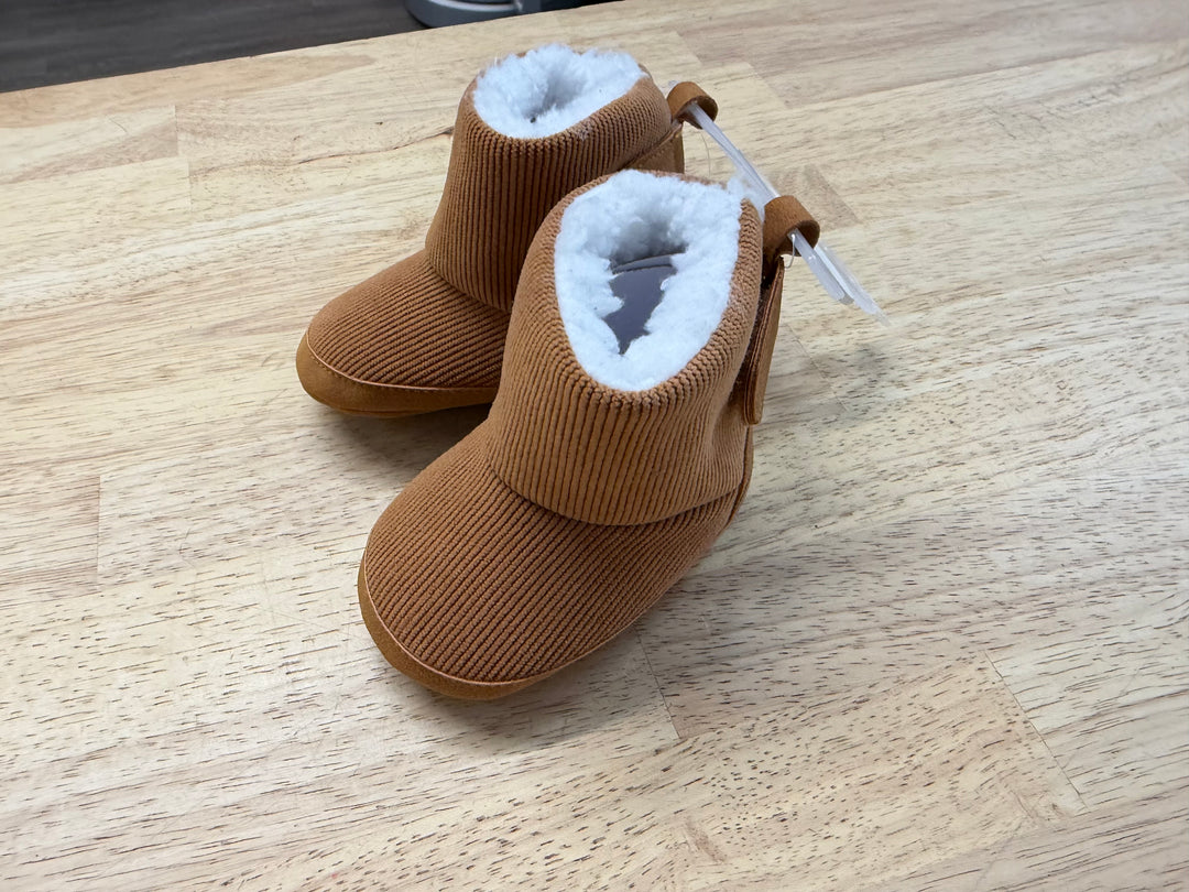 Smart Fit Ribbed Booties – 3 (EU 18) | Brown | NWT