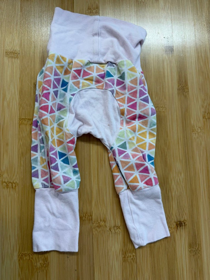 Sugar Sandwich Designs Grow With Me Pants – 3M–12M | Geometric Cloth Diaper Bum Wide Leg - Nest and Sprout-Consignment