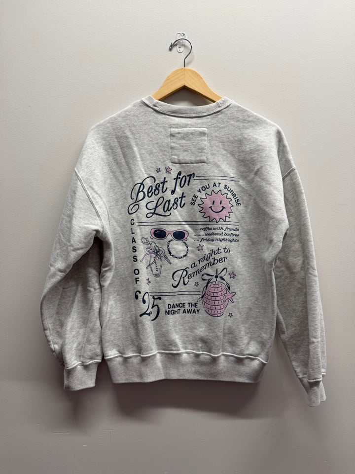 Hollister Sweatshirt – XS | Light Beige Class of 2025 Graphic