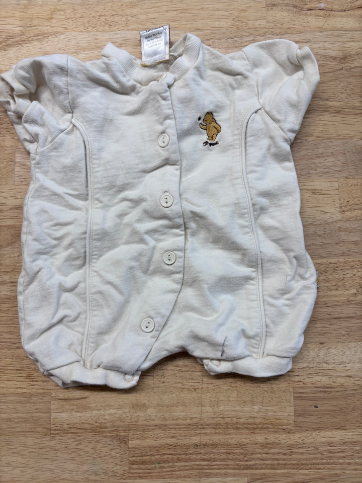 Classic Pooh Cream Bubble Romper 3M