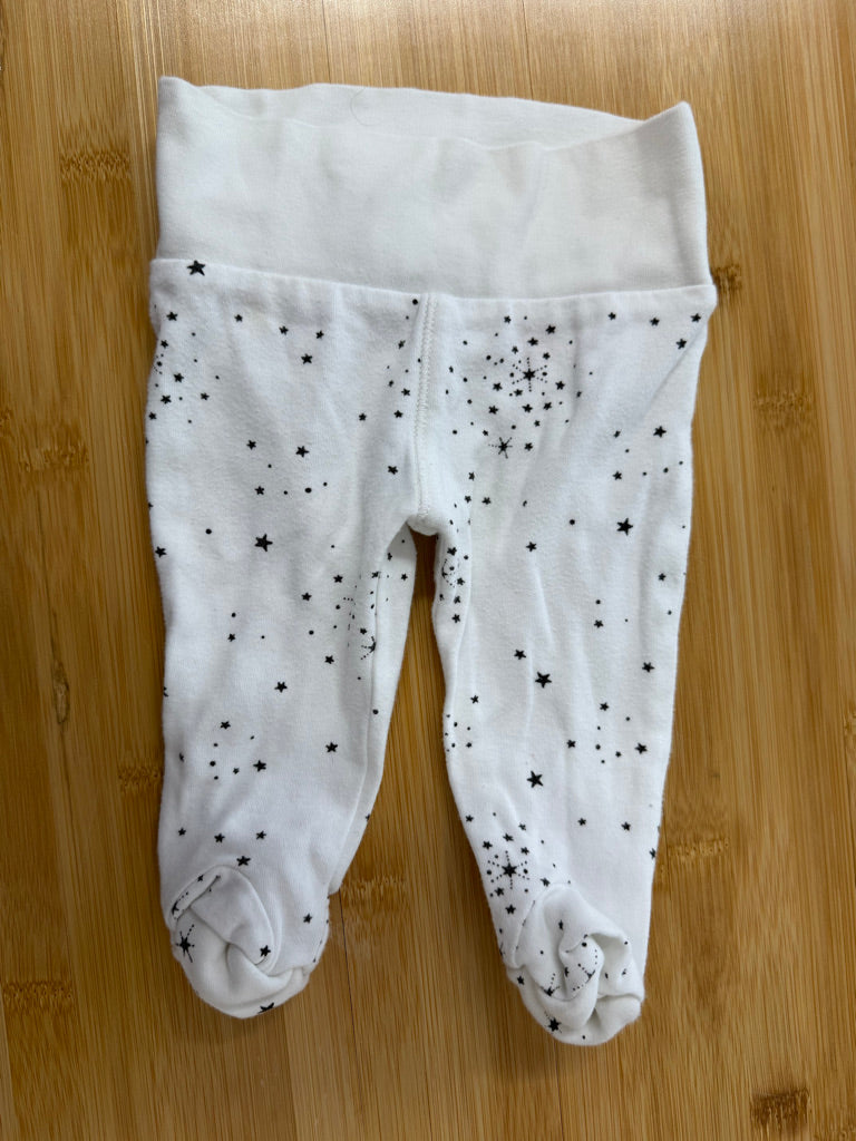 Petit Lem Footed Pants – 0-3 | White Stars