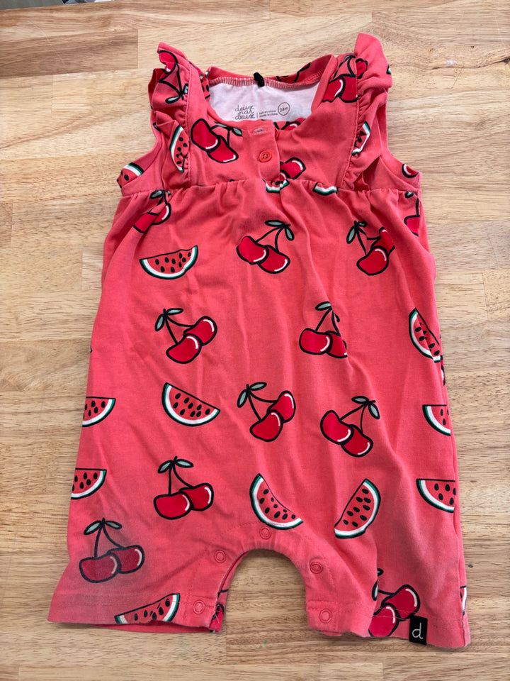Deux Par Deux Summer Fruit Romper – Size 6 Months play