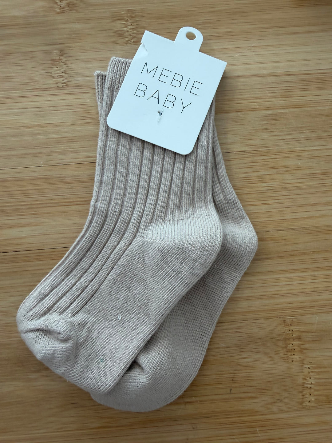 Mebie Baby Oatmeal Socks – 1–3Y | NWT
