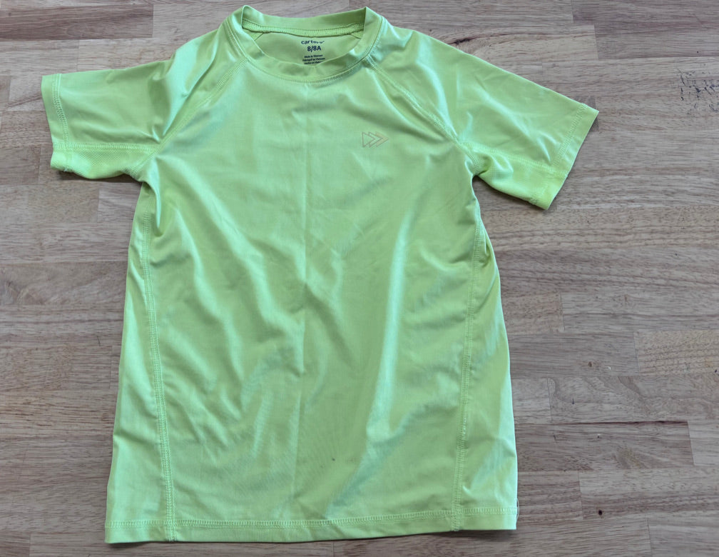 Carters Neon Yellow Active Tee 8Y