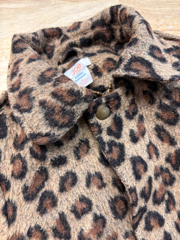 Joe Fresh Faux Fur Leopard Jacket – Size 5