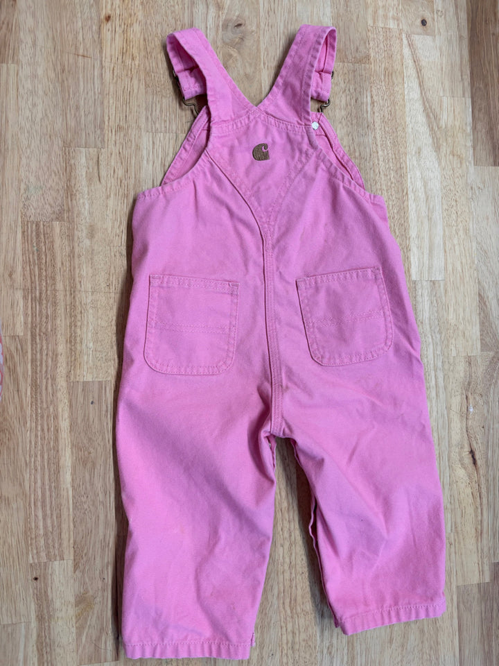 Carhartt Overalls – Size 12M PINK IMPERFECT