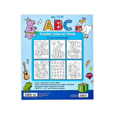 My First ABC: Toddler Color - in' Book - Nest and Sprout - Ooly