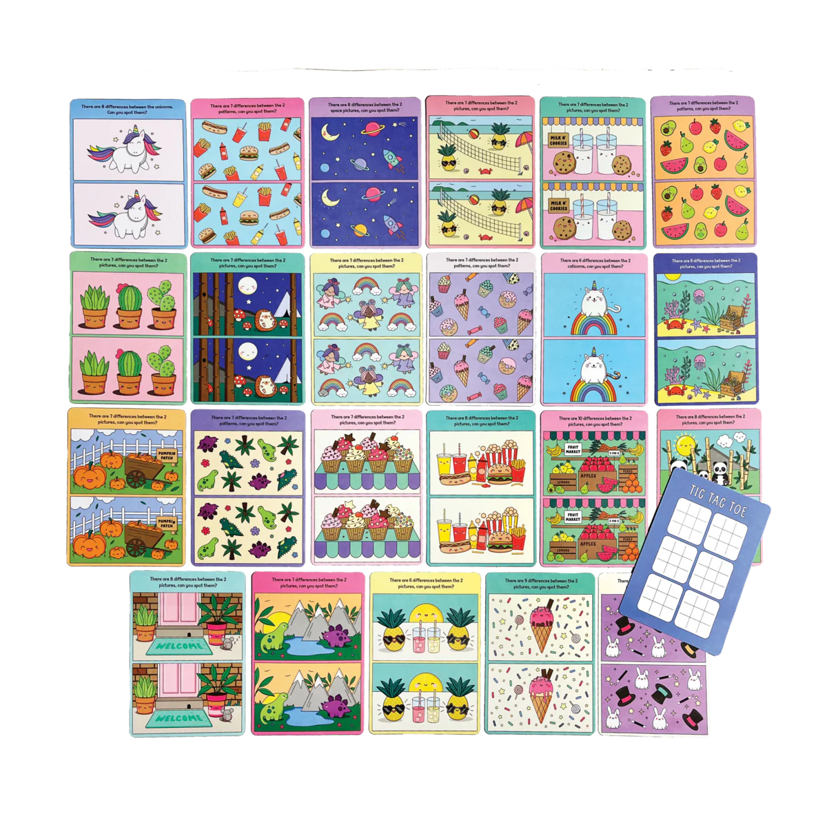 Spot the Difference Activity Cards - Nest and Sprout - Ooly