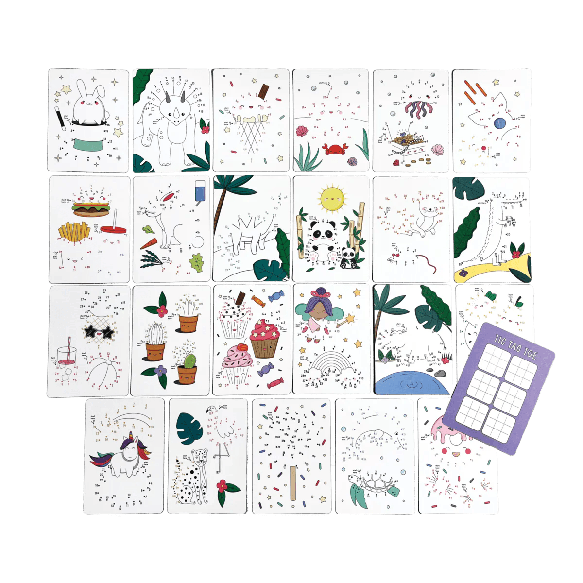 Connect the Dots Activity Cards - Nest and Sprout - Ooly
