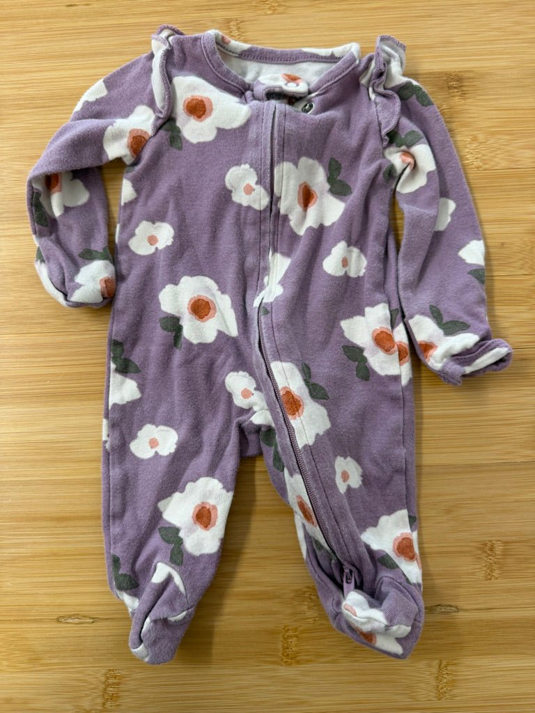 Carter's Child of Mine Sleeper – Newborn | Purple Floral | Play - Nest and Sprout - Consignment