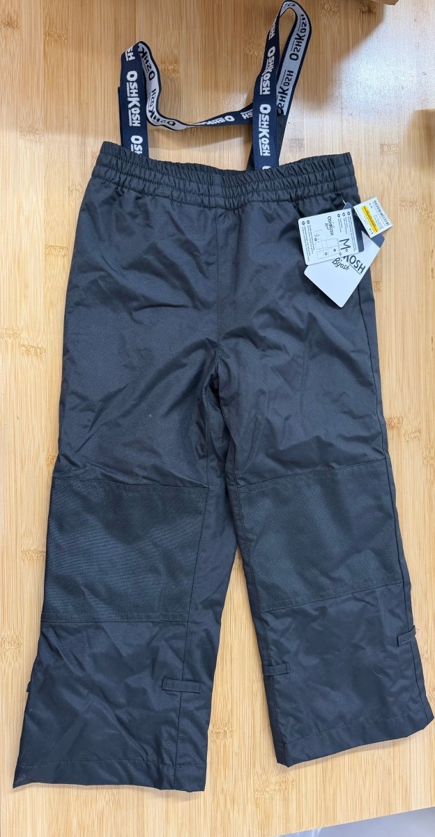OshKosh Snow Pants – 4T | Black | Fleece Lined | Suspenders | NWT - Nest and Sprout-Consignment