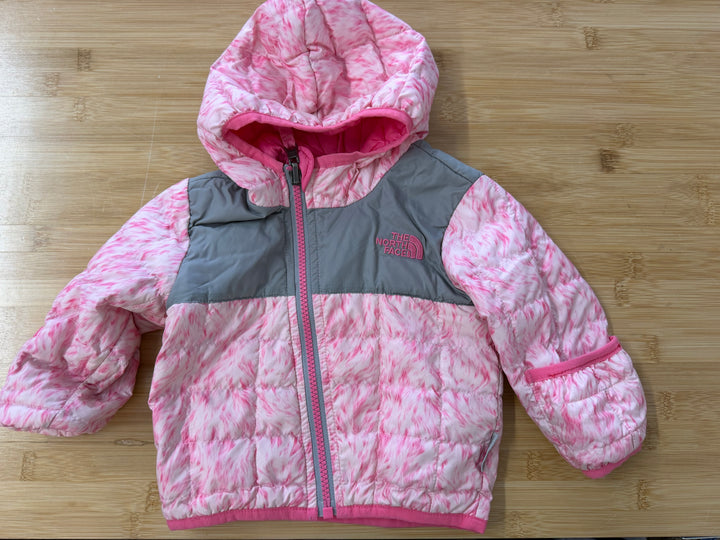 The North Face Thermoball Jacket – 3–5M | Pink Fold-Over Hands & Hood Polyester Fill