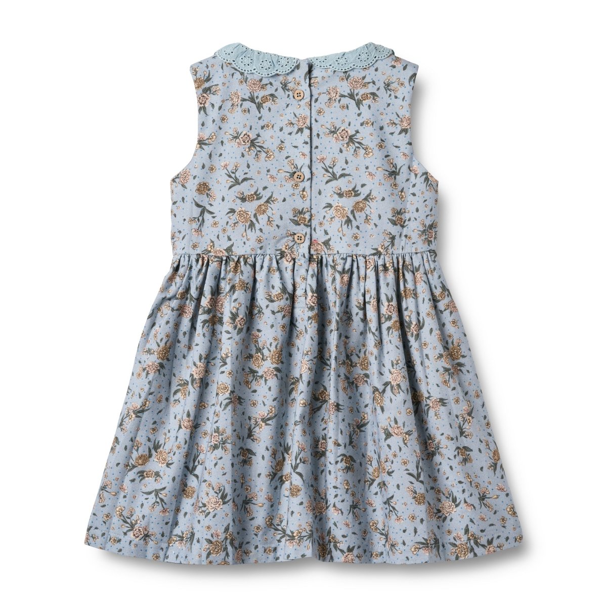 Kids Dress | Elma in Soft Rain Flowers - Nest and Sprout - Wheat Kids