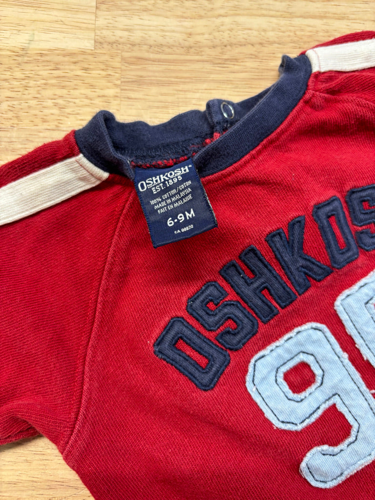 OshKosh 6–9M Wide-Cut Cotton Romper