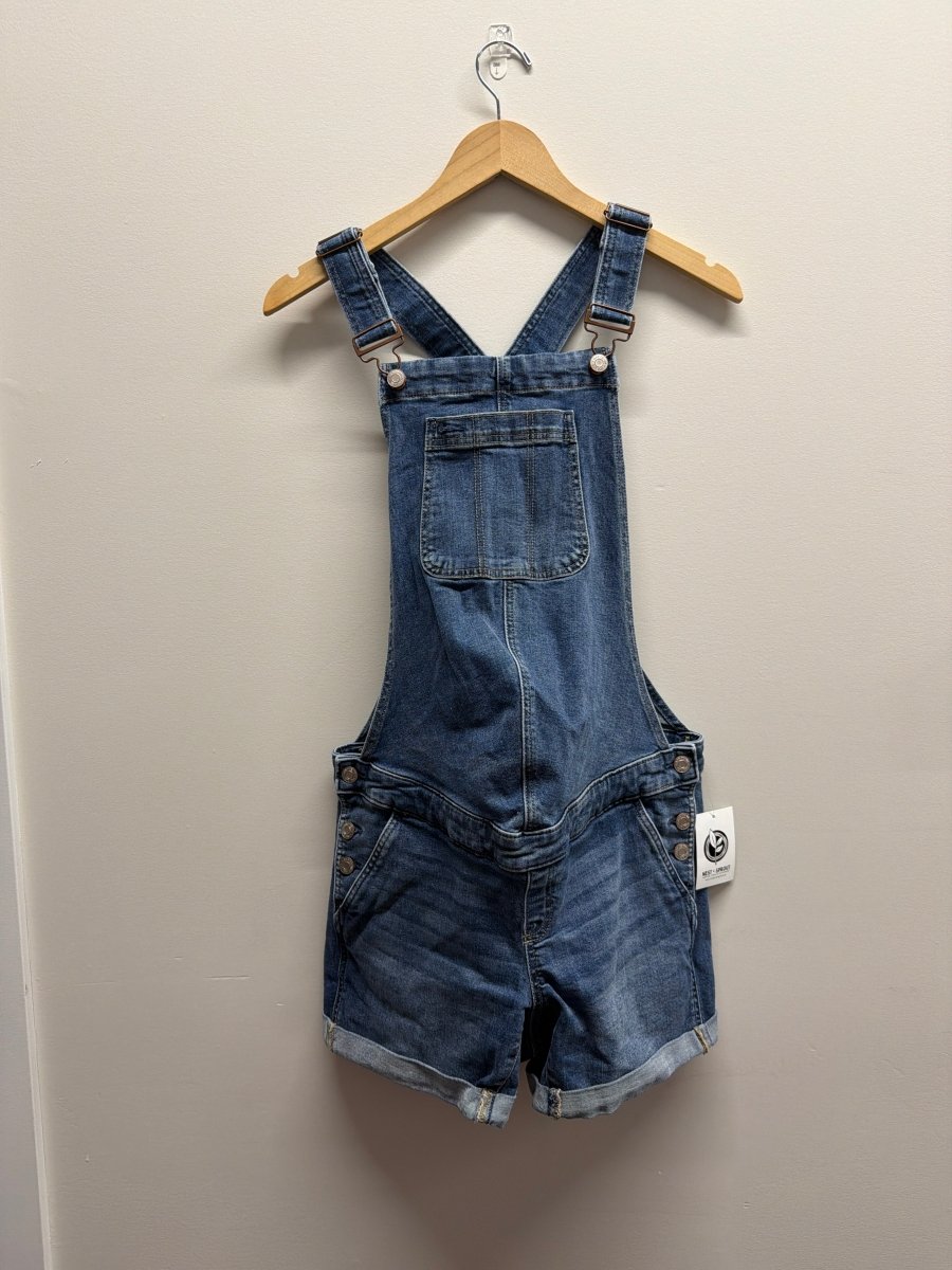Gap Maternity Denim Overall Shorts Medium Wash | Size XS - Nest and Sprout - Consignment