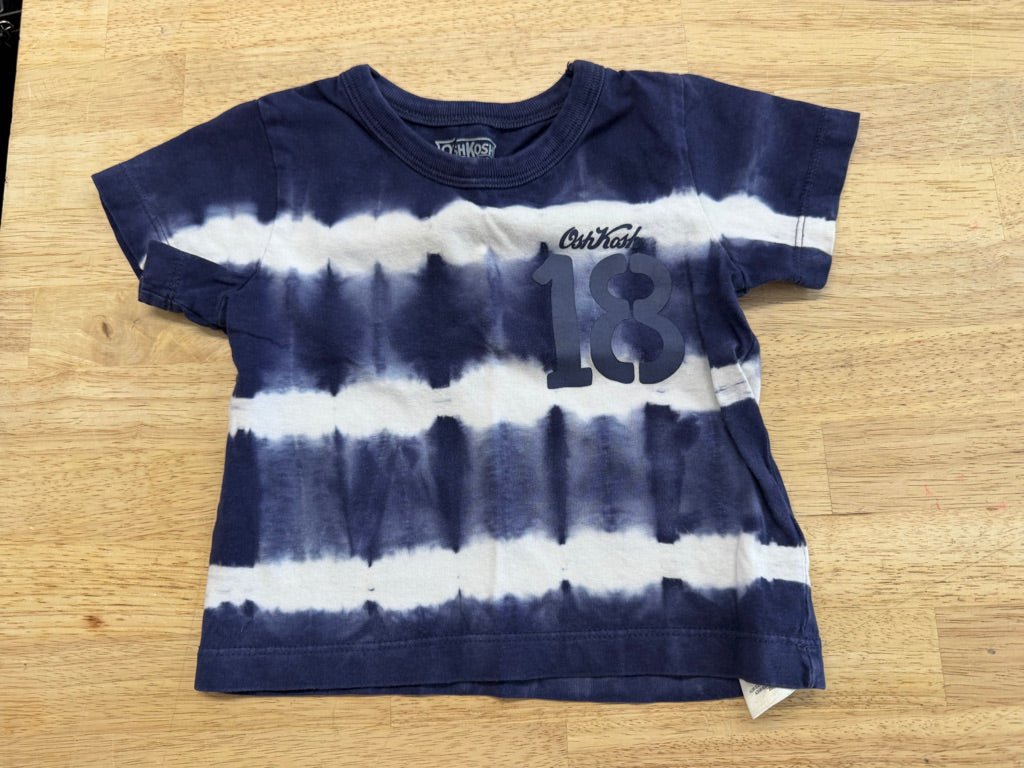 OshKosh Shirt – 6M | Navy Tie - Dye - Nest and Sprout - Consignment