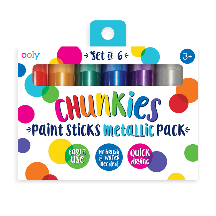 Chunkies Paint Sticks Classic (Set of 6)  | Metallic