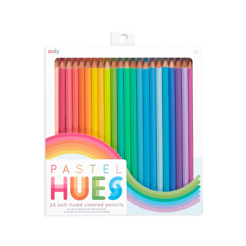 Pastel Hues Colored Pencils - Set of 24