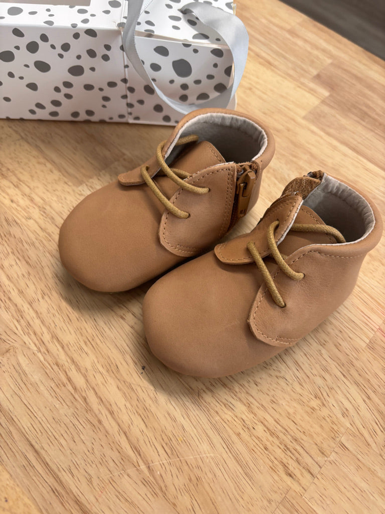 Little MaZoes Size 4 Leather Booties (NWT)