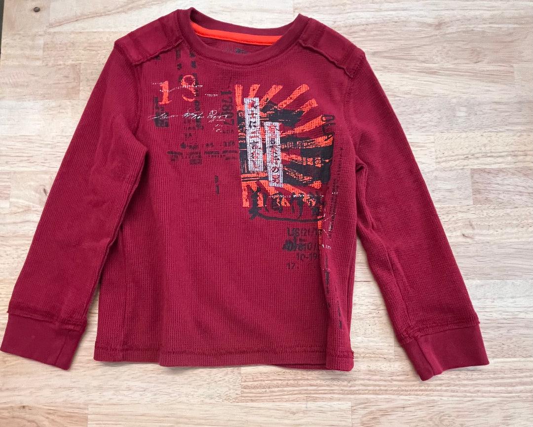 Epic Threads Shirt 3 - Waffle Knit Graphic Long Sleeve