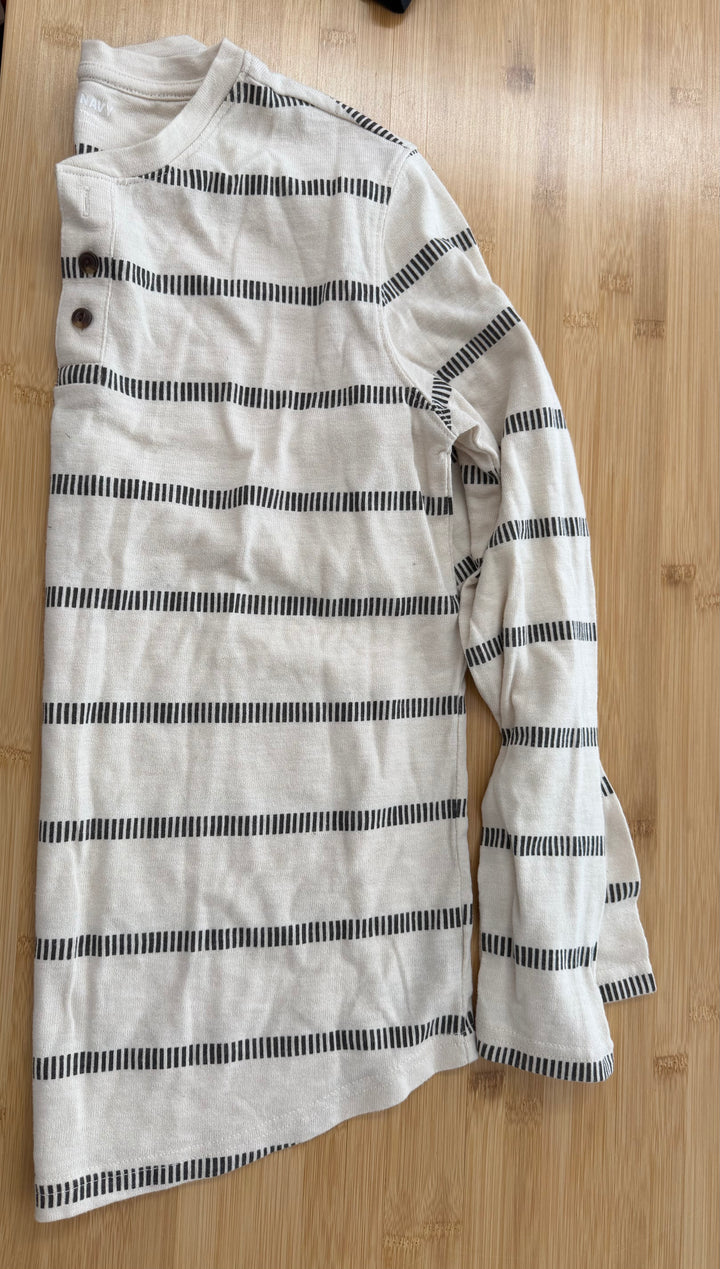 Old Navy Striped Shirt – XXL (18) | Cream & Grey | Play
