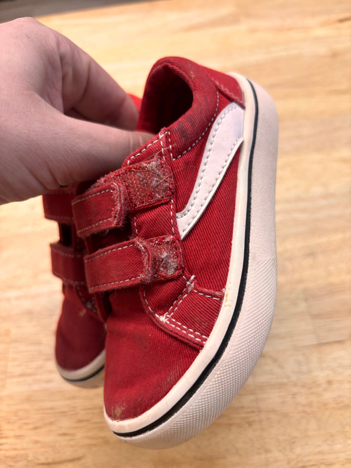 Red Canvas Sneakers – 8