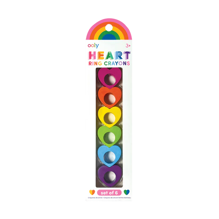 Heart Ring Crayons - Set of 6