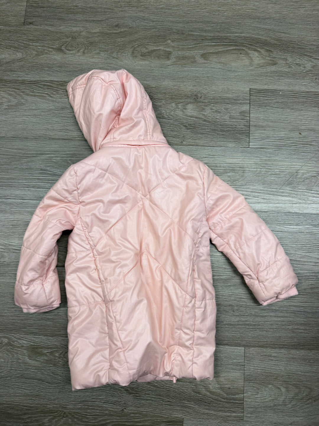 Mayoral Puffer Jacket – 36 Months (98cm) | Pink | Fleece Lined | Zip-Off Hood