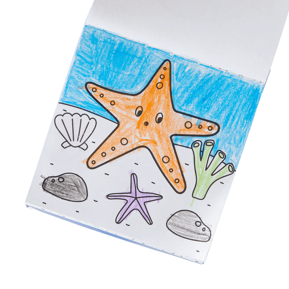 Carry Along Crayon & Coloring Book Kit - Sea Life - Nest and Sprout - Ooly