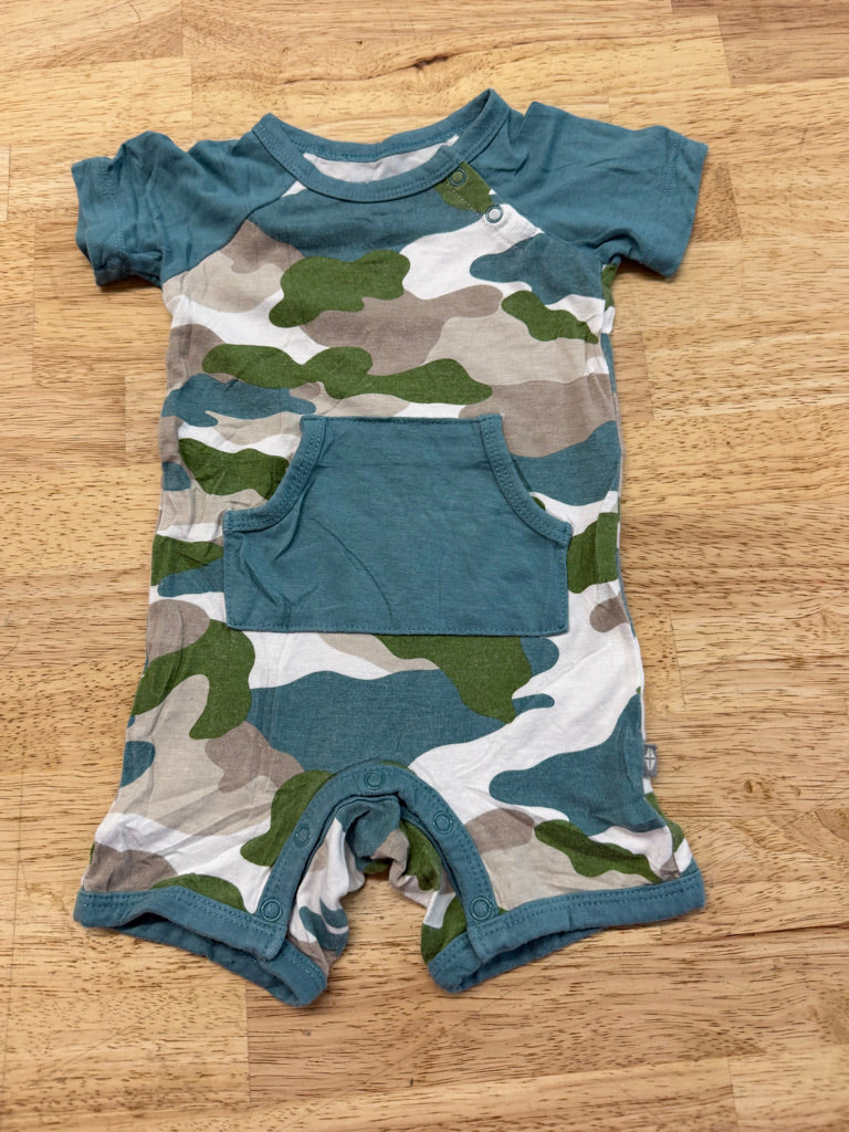 Kyte Baby Camo Short Romper – 3–6M | Play