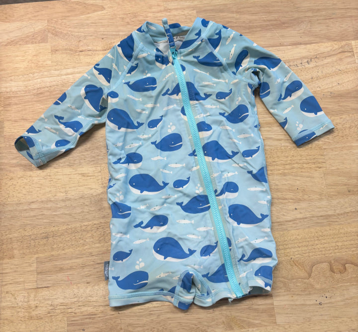 Jan & Jul Blue Whale One-Piece Swimsuit | Size 6–12M