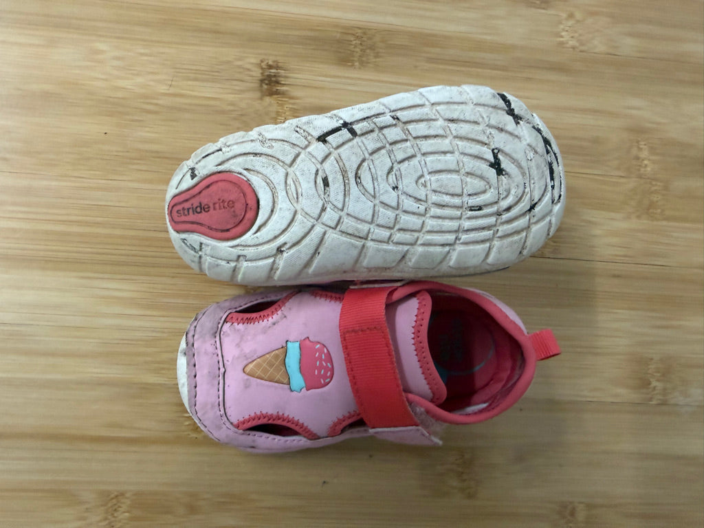 Stride Rite Soft Motion Water Sandal – 6W | Pink Ice Cream Velcro