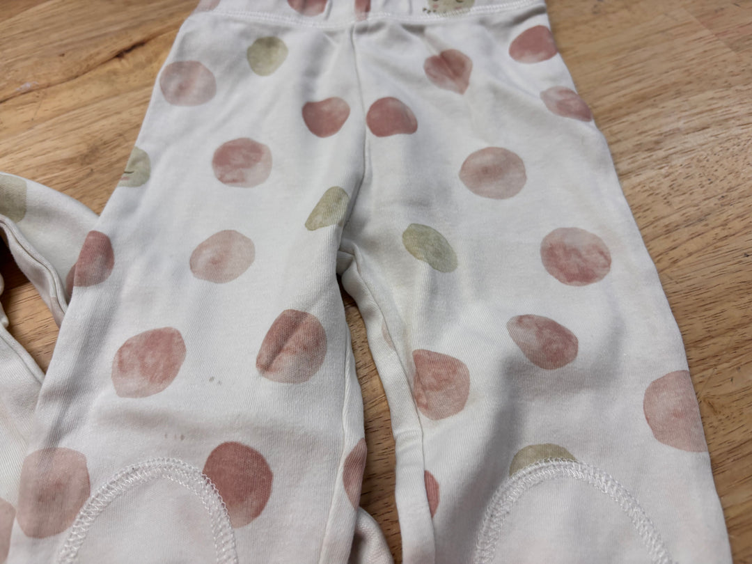 Pehr Cream Two-Piece PJ Set 12-18M imperfect