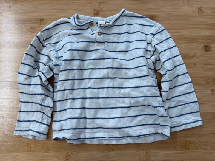 Joe Fresh Long Sleeve Shirt – 4 | Blue Stripe on White | Play