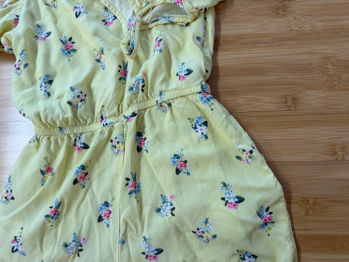 H&M Floral  Romper – 11/12 | Butter Yellow Like New