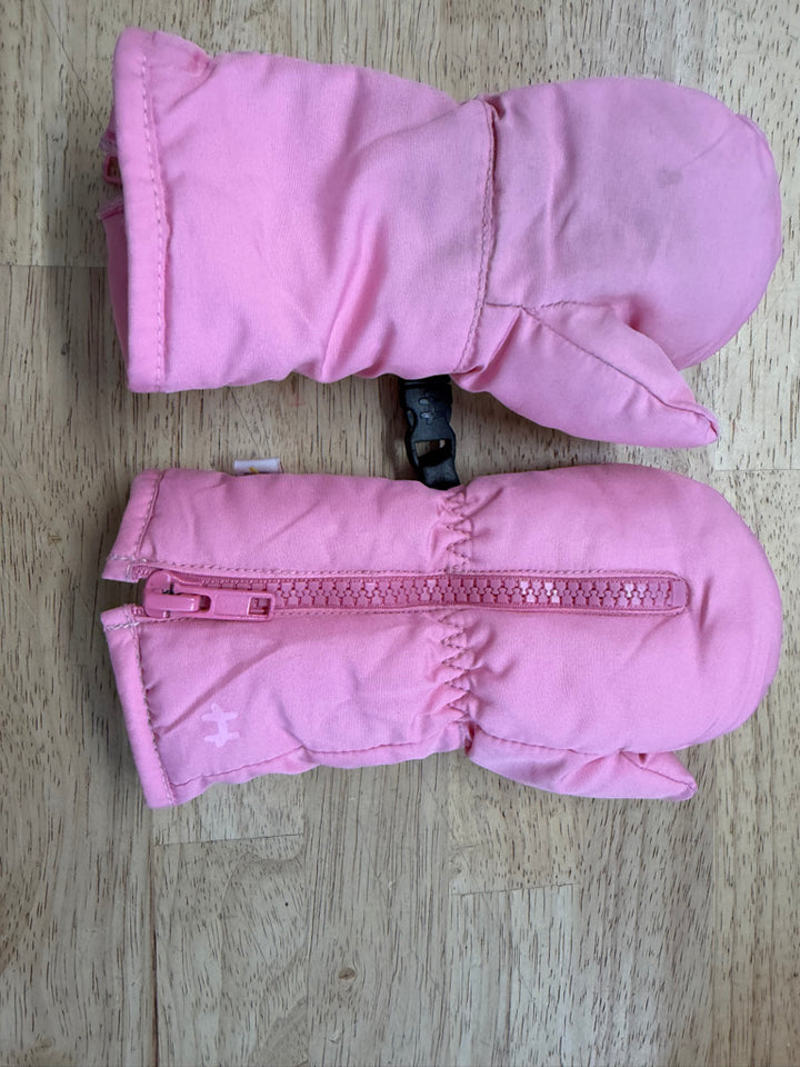 Hot Paws Snow Mittens – 12-24M | Pink Velcro