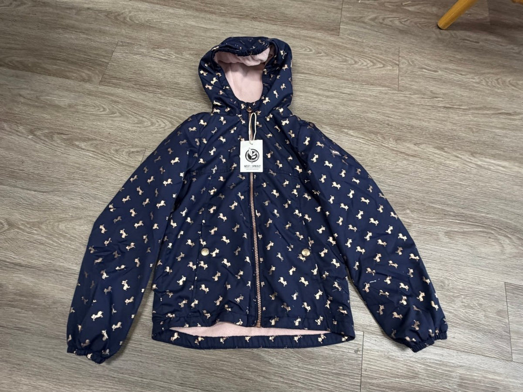 OshKosh Navy & Rose Gold Unicorn Lightweight Jacket – 8 - Nest and Sprout-Consignment