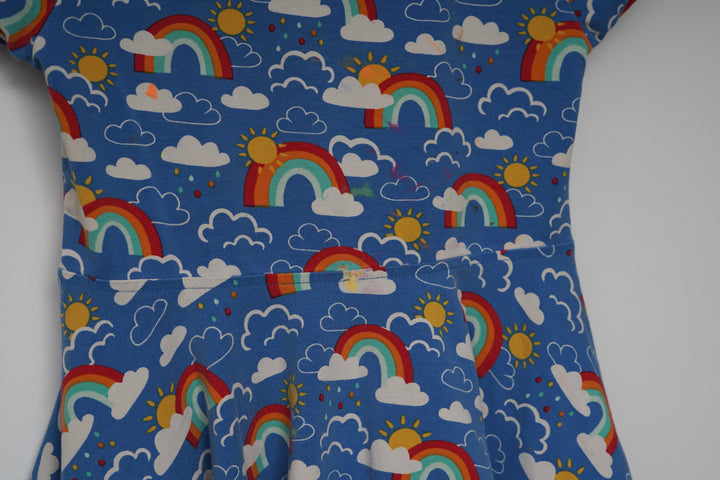 Frugi Rainbow Dress size 5-6 Years