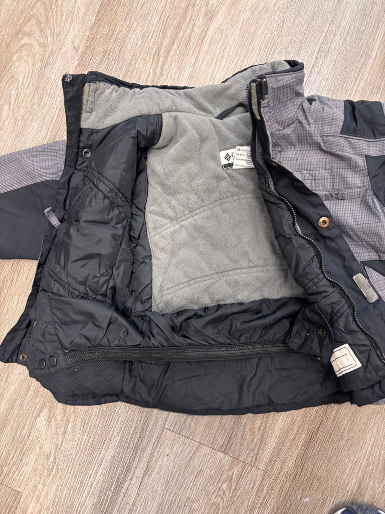 Columbia Plaid Winter Jacket 3T – Grey