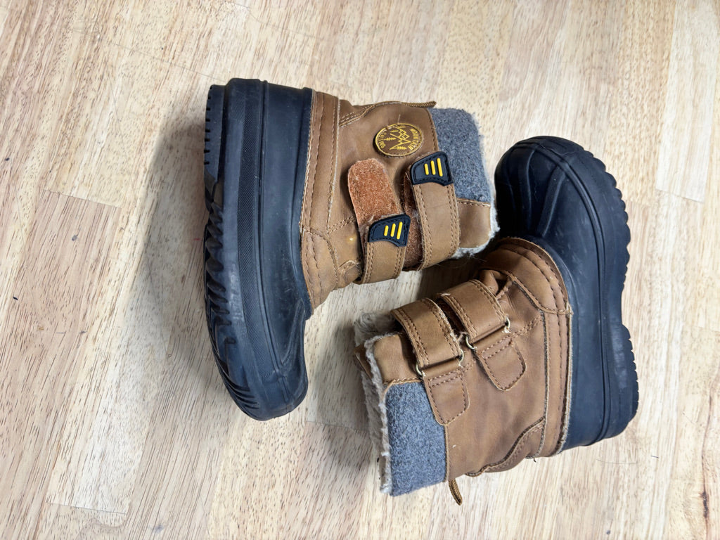 Winter Boots Double Velcro Galosh Style | Size 8
