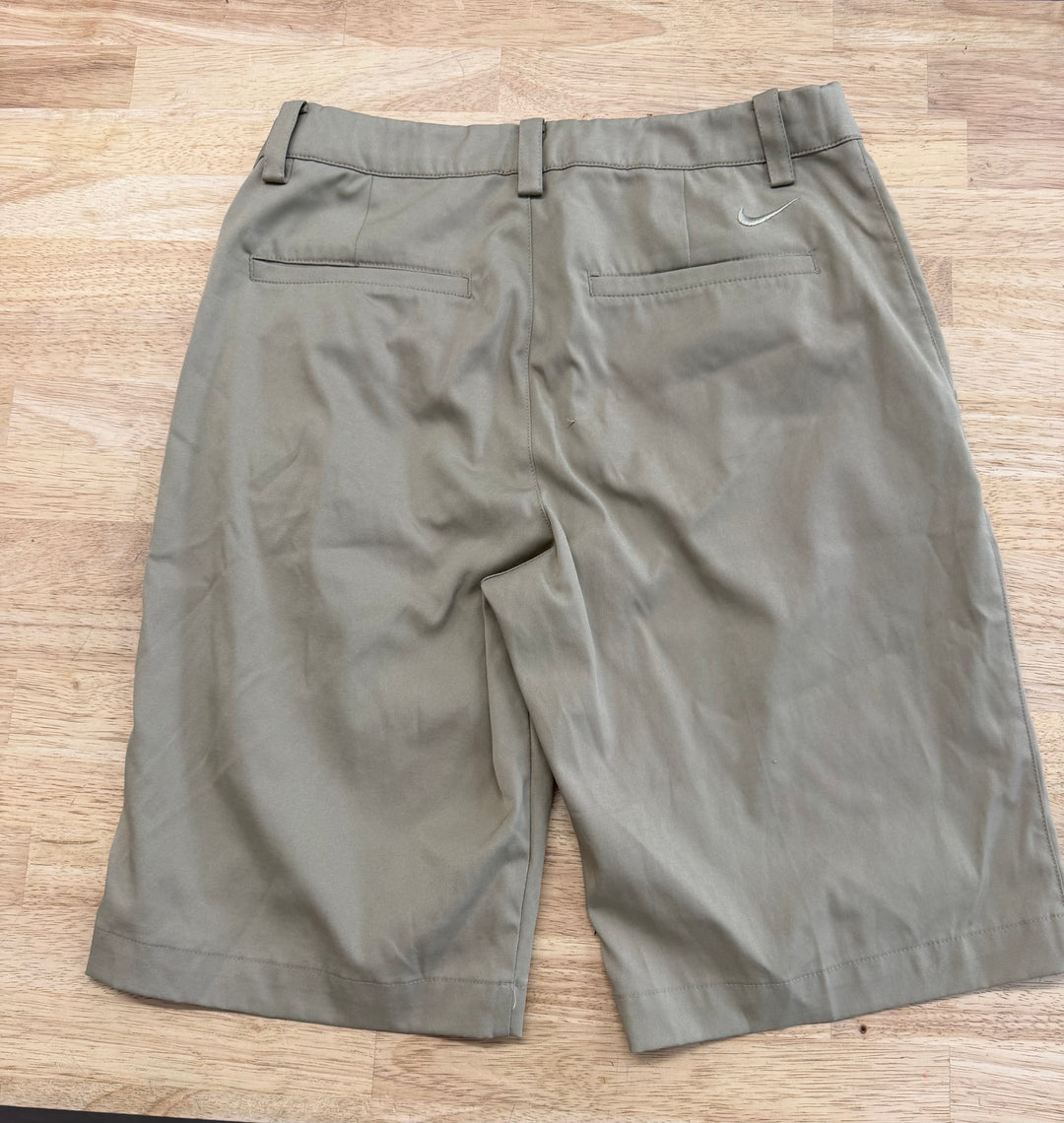 Nike Dri-FIT Golf Shorts – Size M (8–10Y) | Khaki